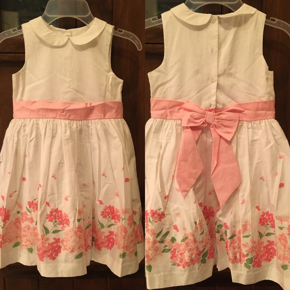 Janie & Jack white dress w/flowers